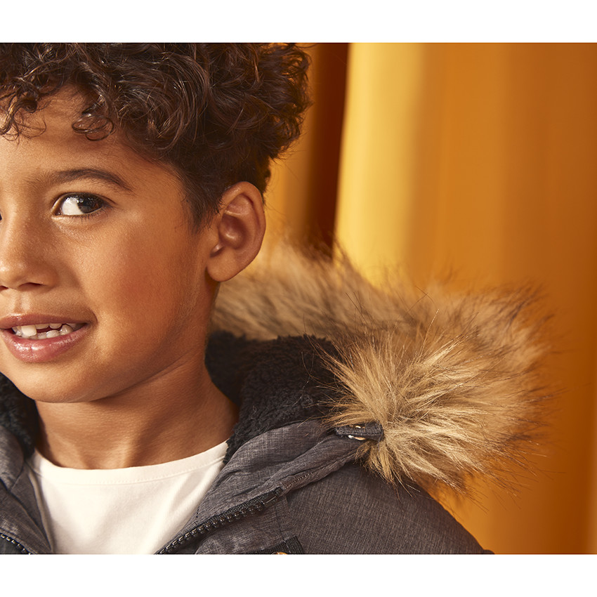 Παλτό για πολύ κρύο με αδιάβροχη κουκούλα από polyamide για αγόρι 