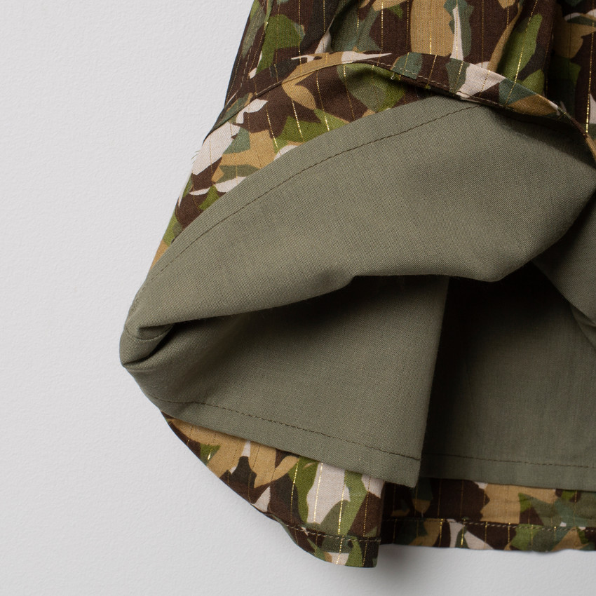 Φόρεμα αμάνικο εμπριμέ  camouflage 