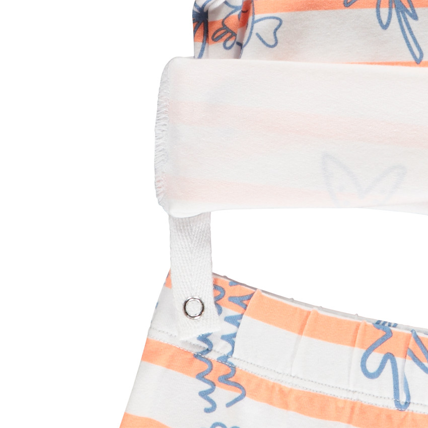 Σετ κοντής πιτζάμας με ρίγες και θαλάσσιο σχέδιο για μωρό αγόρι 