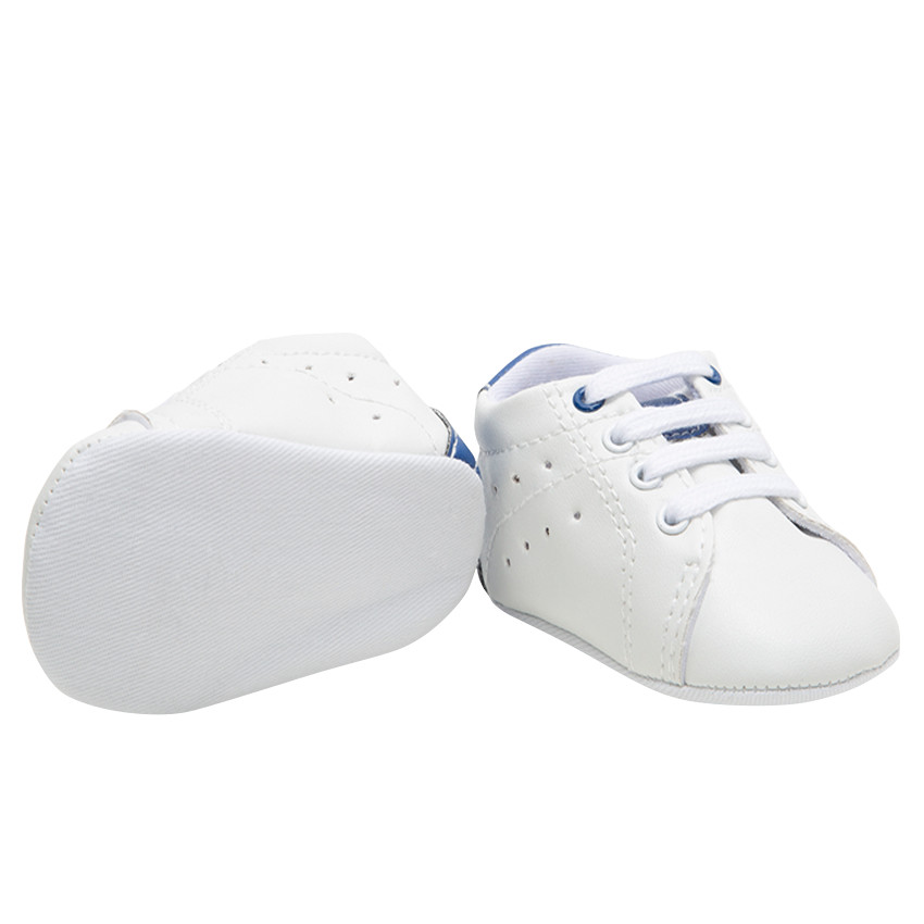 Αθλητικά παπούτσια χαμηλά από δέρμα με κορδόνια 