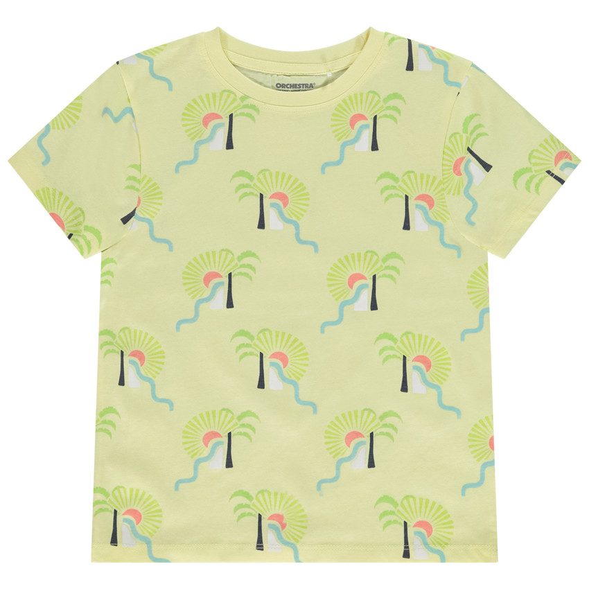 Κοντομάνικο μπλουζάκι με φαντεζί σχέδιο arty για αγόρι 