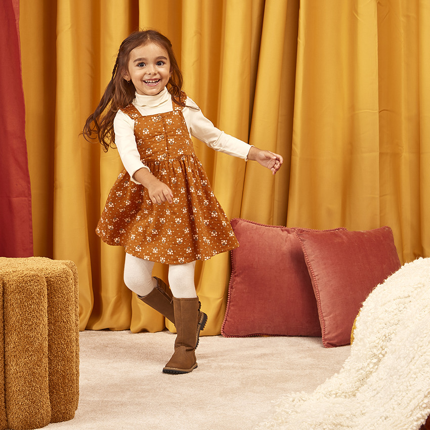 Σετ 2 τμχ. με σαλοπέτα φόρεμα για bebe κορίτσι 