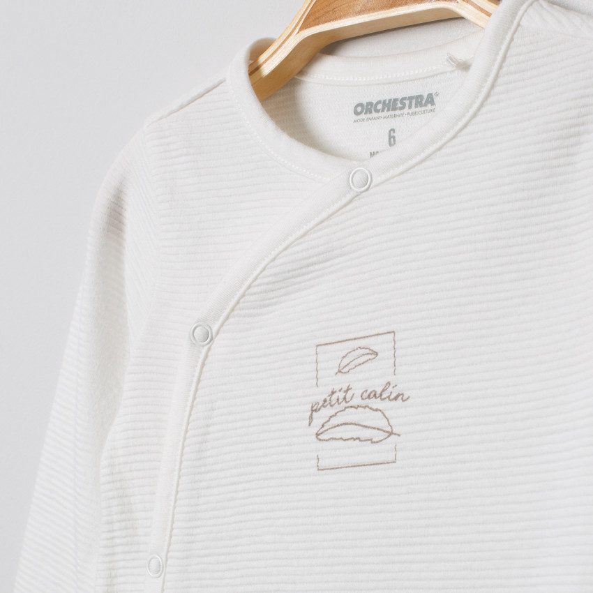 Dors-bien en coton maille fantaisie 