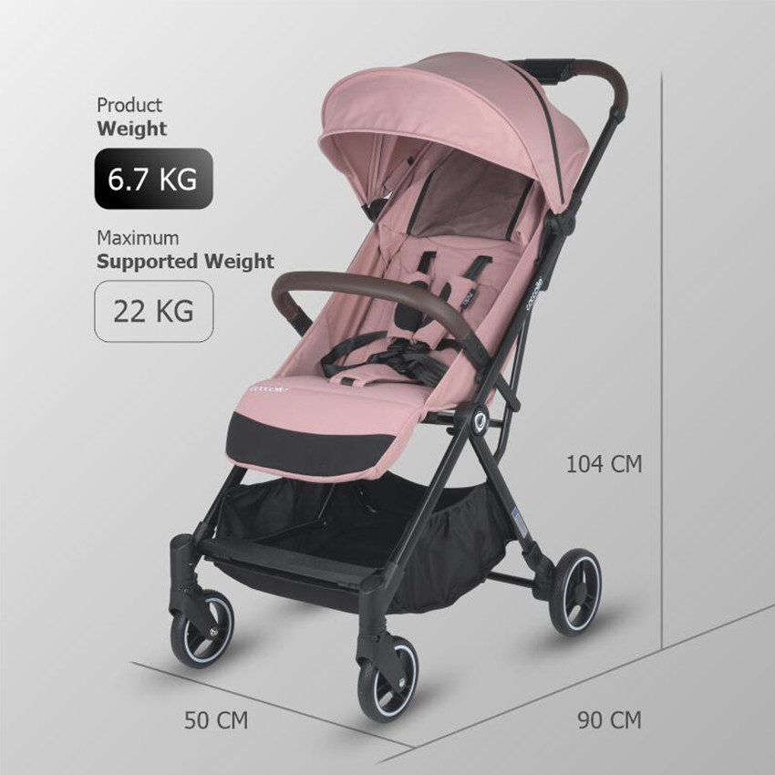 Καρότσι Με Αυτόματο Κλείσιμο Coccolle Melia/Blush Rose 