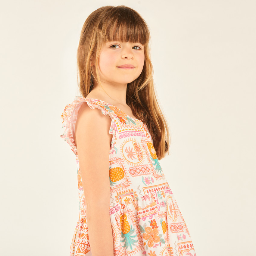 Φόρεμα χωρίς μανίκια με εξωτικό σχέδιο για κορίτσι 