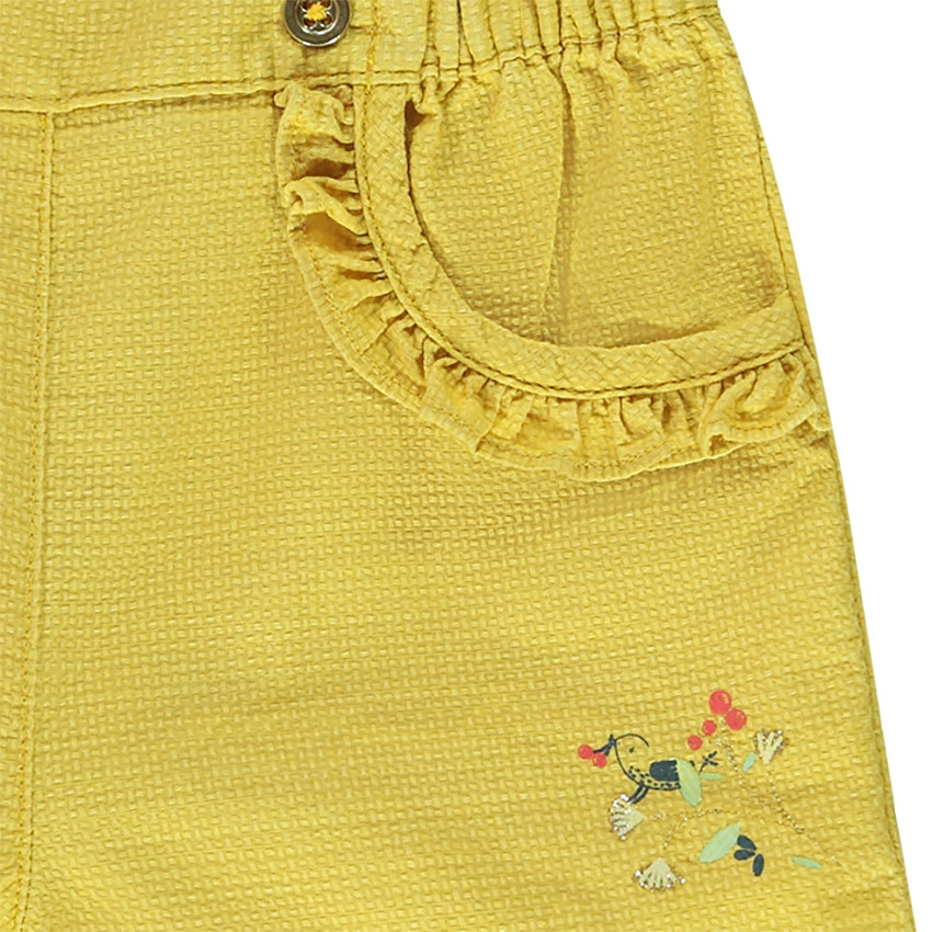 Short avec print petit oiseau pour bébé fille 