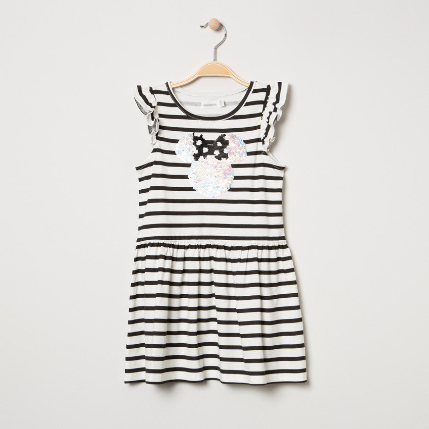 Φόρεμα με βολάν στα μανίκια και μοτίβο Μίνι από «μαγικές» πούλιες 