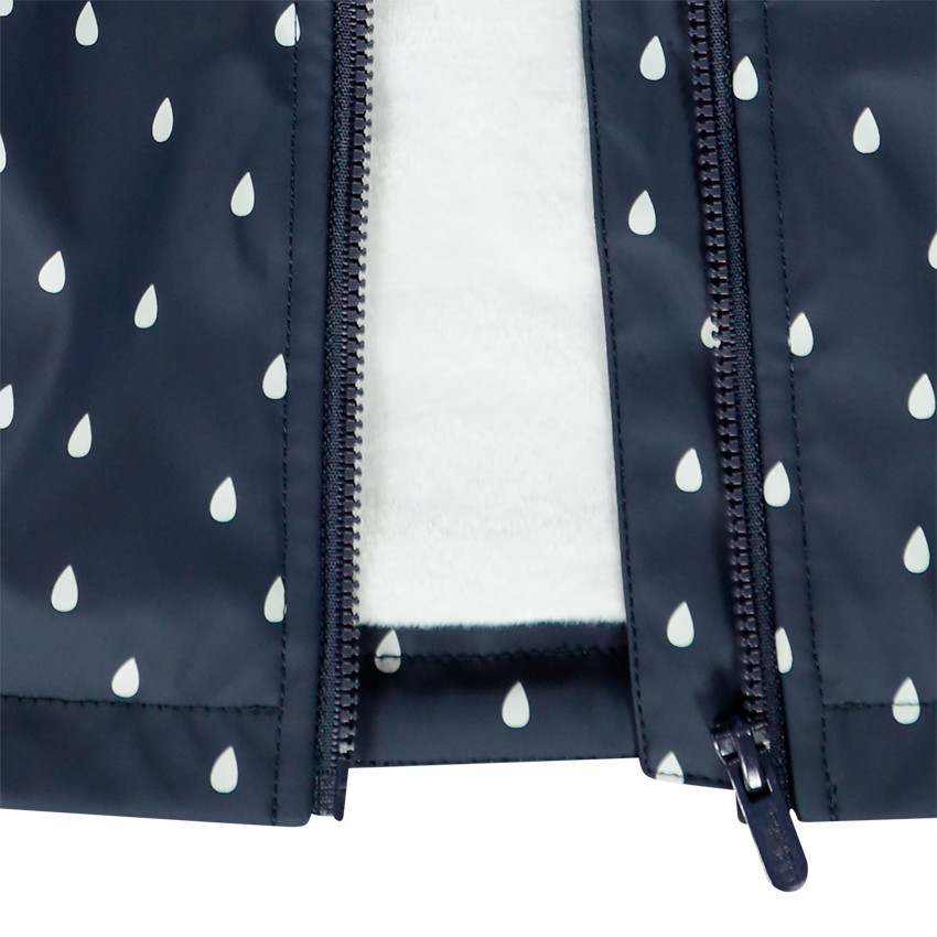 Parka gomme à pois all-over pour bébé fille 