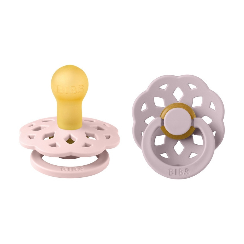 Bibs Πιπιλες Boheme Round Latex 2 Pack- Blossom/Dusky Lilac No2  Additional Bibs Πιπιλες Boheme Round Latex 2 Pack- Blossom/Dusky Lilac No2