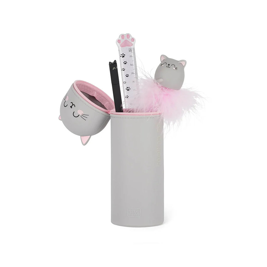 Κασετίνα από σιλικόνη Kawaii Kitty 