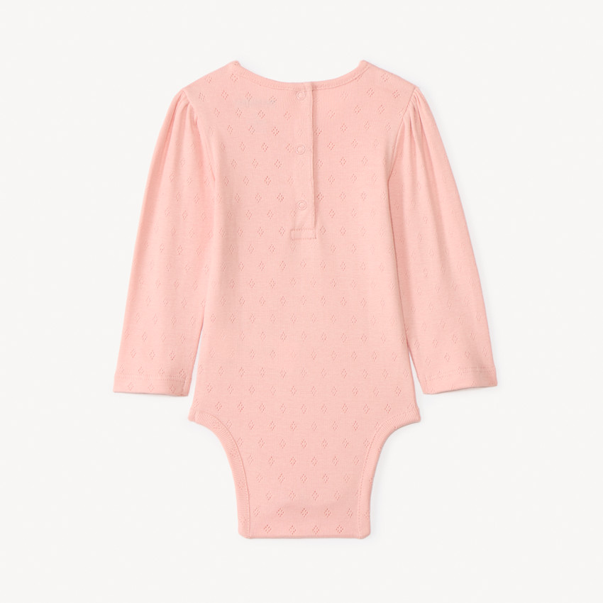 Lot de 5 bodies manches longues en pointelle pour bébé fille 