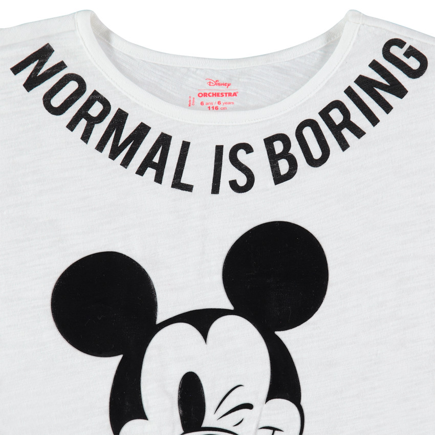 Κοντομάνικη μπλούζα με τυπωμένες φράσεις και τον Mickey της Disney  Additional Κοντομάνικη μπλούζα με τυπωμένες φράσεις και τον Mickey της Disney