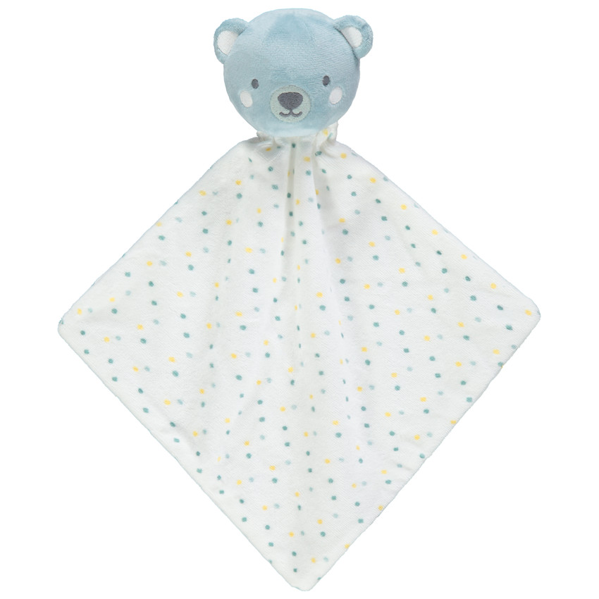 Doudou plat forme ourson en velours Main Doudou plat forme ourson en velours