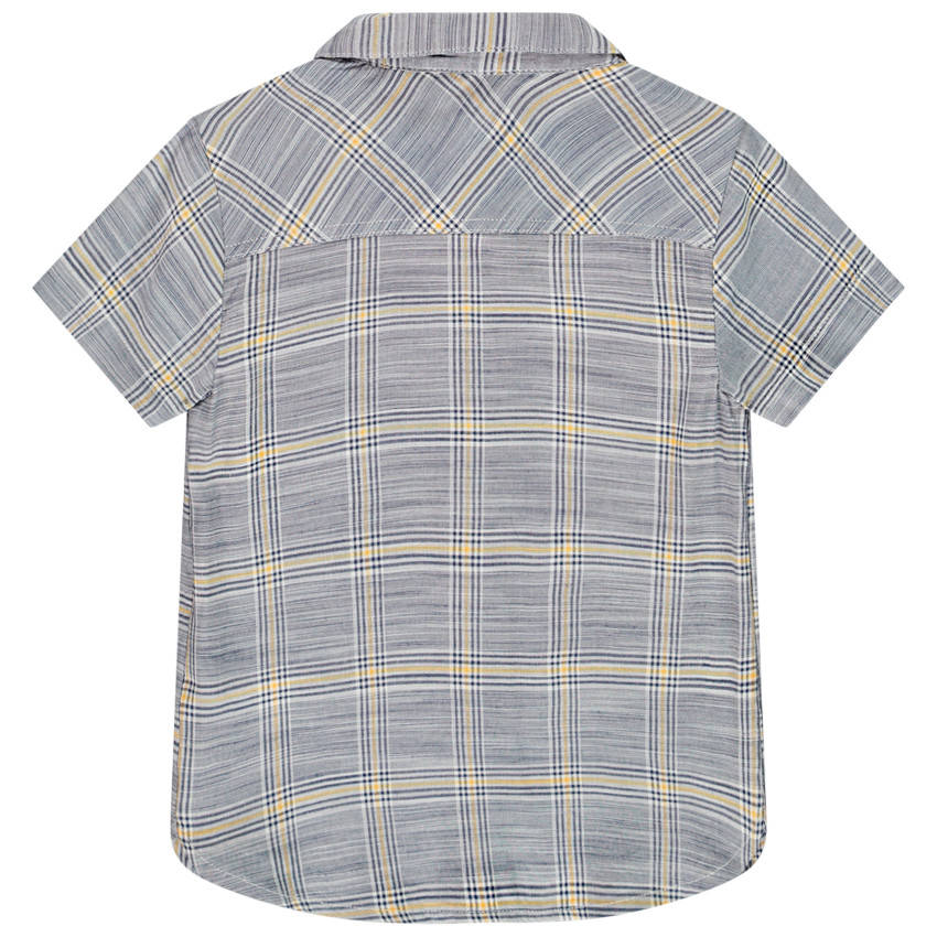 Πουκάμισο κοντομάνικο καρό για bebe αγόρι 