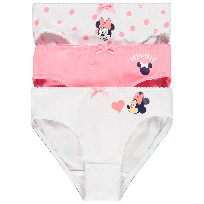 Σετ από 3 slip βαμβακερά σχέδιο Minnie Disney 