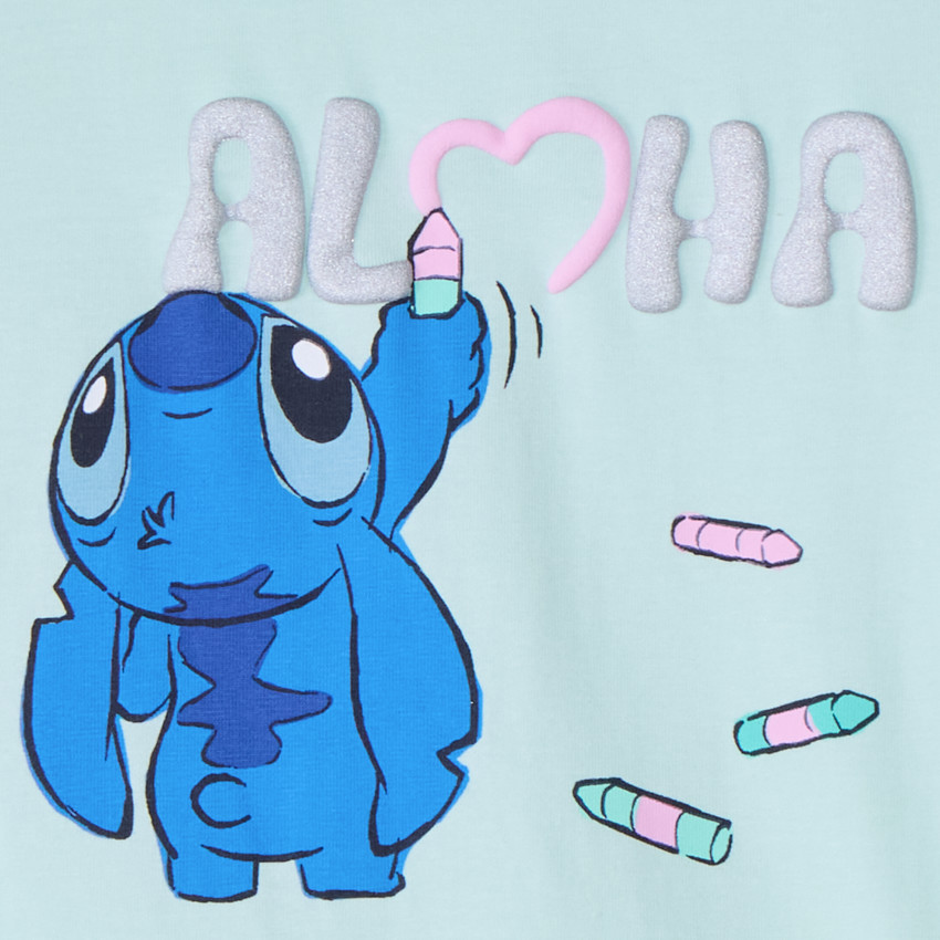 T-shirt με κοντά μανίκια Stitch Disney για κορίτσι 