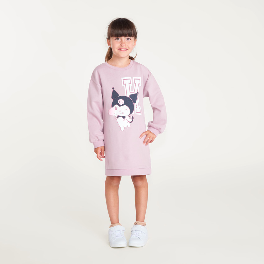 Φόρεμα με ύφος φούτερ για κορίτσια Kuromi Hello Kitty 