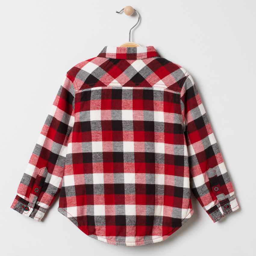 Chemise à carreaux en flanelle doublée sherpa à poches  Additional Chemise à carreaux en flanelle doublée sherpa à poches