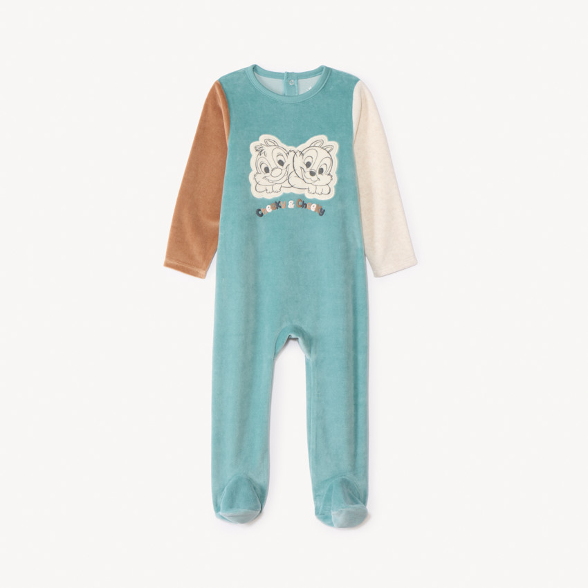 Σετ 2 βελουτέ φορμών Tic & Tac Disney για αγόρι με διαφορετικές ανοίξεις ανάλογα με την ηλικία 