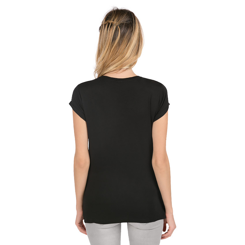 T-shirt κοντομάνικο εγκυμοσύνης με φαντεζί σχέδιο 