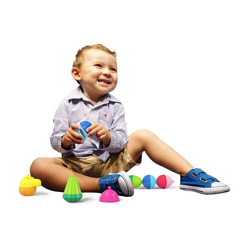 Lalaboom Εκπαιδευτικό Παιχνίδι Μπάνιου με Χάντρες Κάμπια 8τμχ 