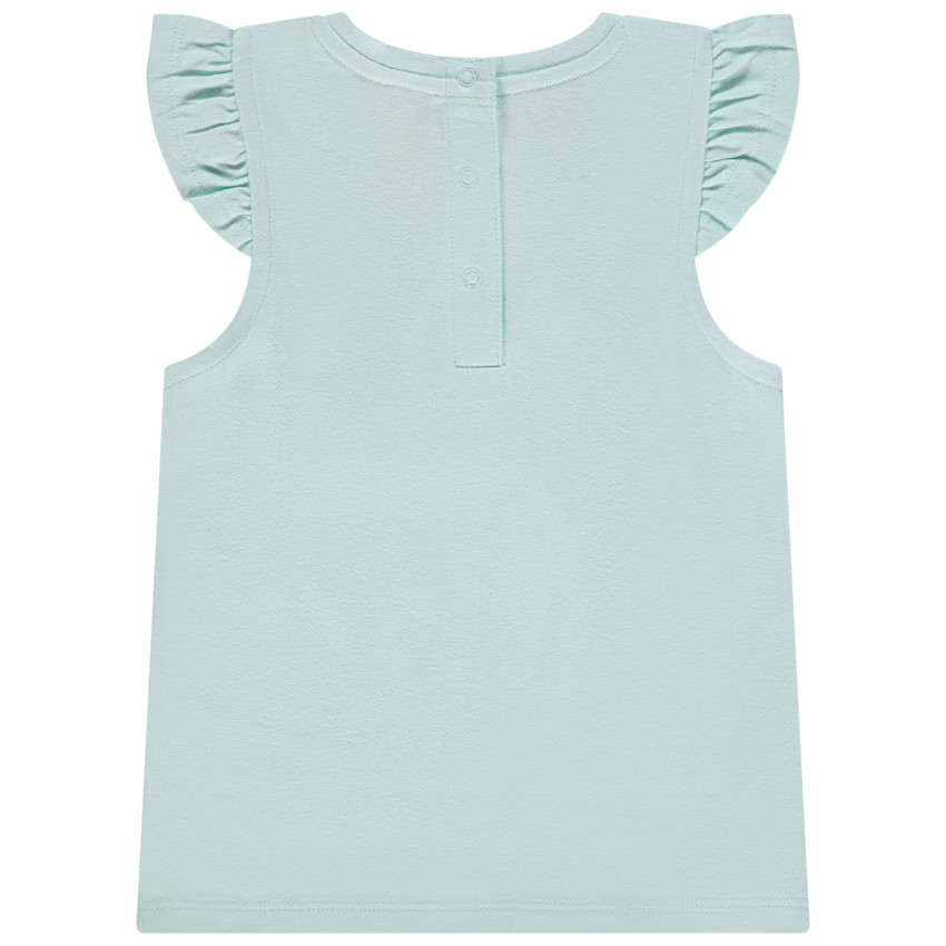 Κοντομάνικο μπλουζάκι με glitter και 3D σχέδιο για bebe κορίτσι 