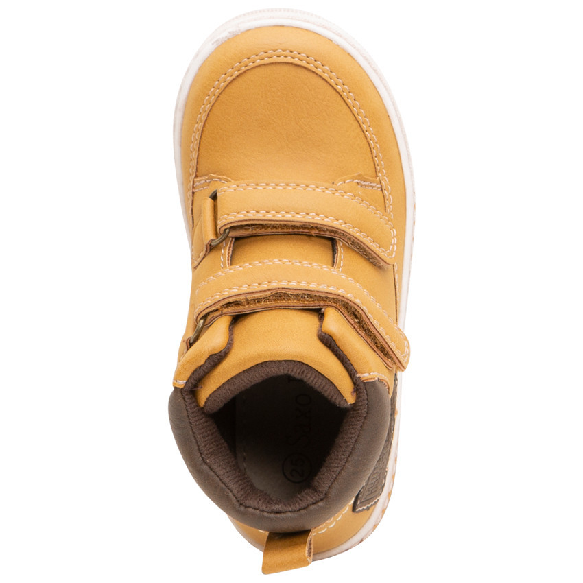 Μποτάκια camel δερματίνη με scratch για αγόρι 