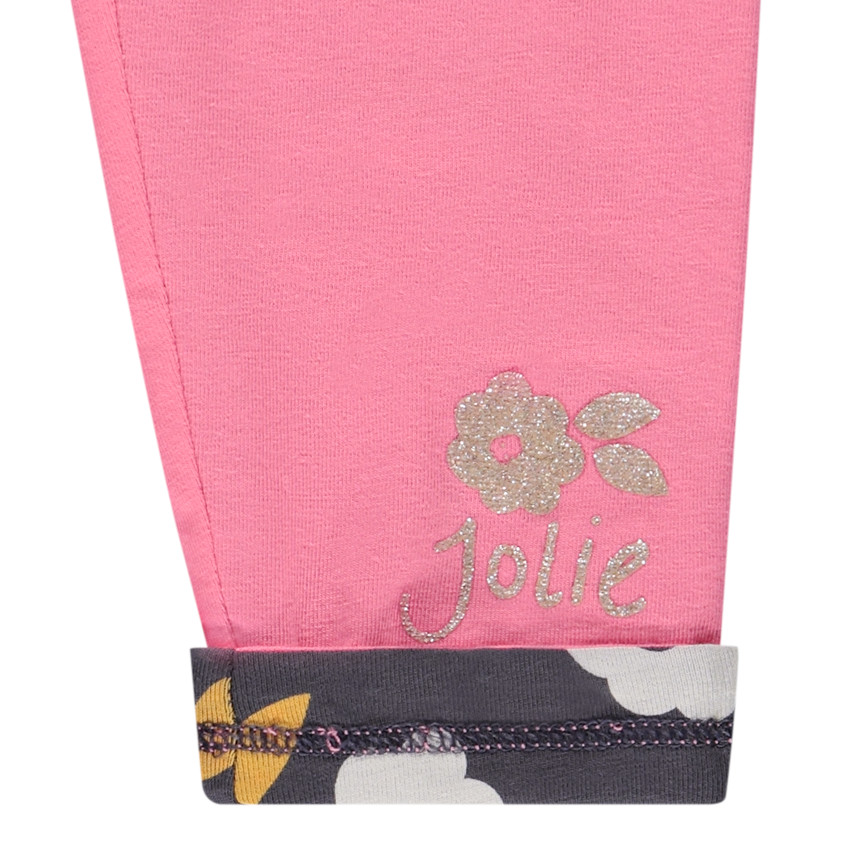 Κολάν réversible en double jersey για bebe κορίτσι 