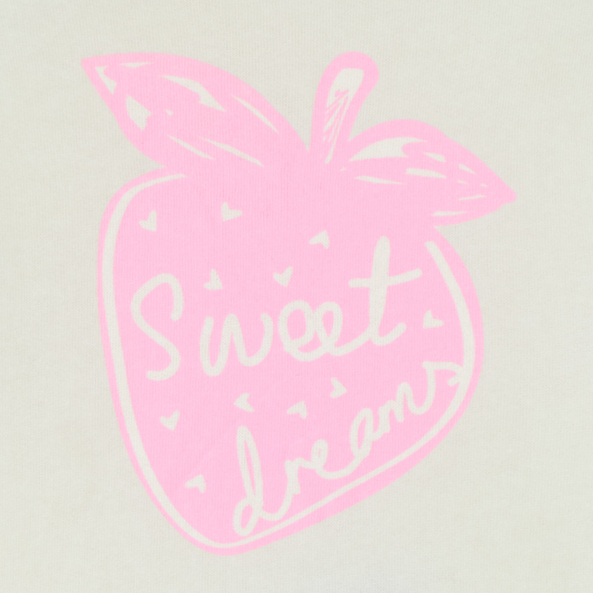 Φούτερ με στάμπα φράουλα για κορίτσι μωρό 