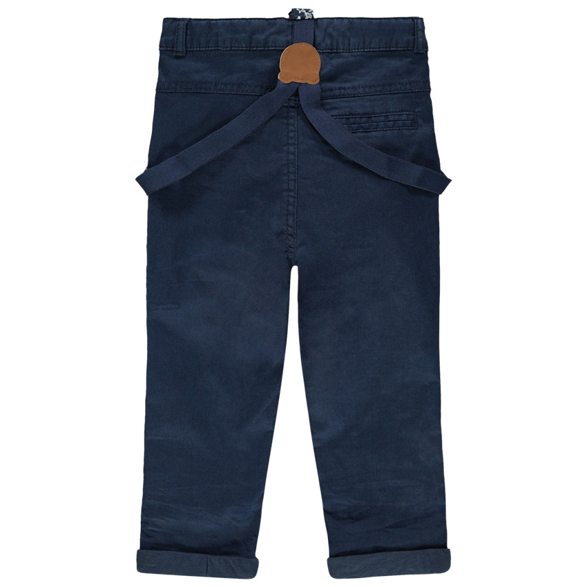 Παντελόνι βαμβακερό με αποσπώμενες τιράντες 