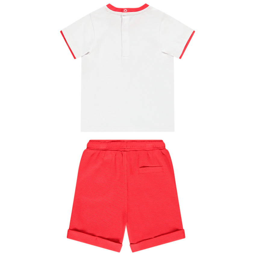 Σετ πλάζ t-shirt και σόρτς με σχέδιο φάλαινα για bebe αγόρι 