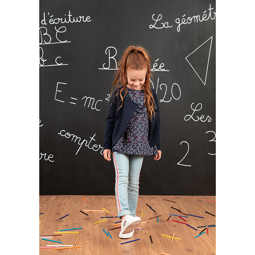 Gilet en molleton gaufré à pans asymétriques 