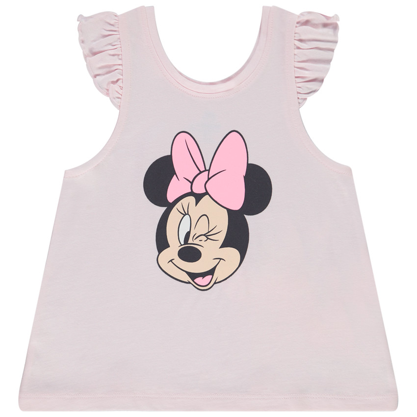 Αμάνικο μπλουζάκι prints Minnie Disney για bebe κορίτσι 