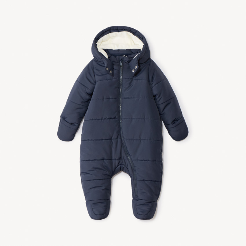 Καπιτονέ combi-pilote μονόχρωμο για μωρό αγόρι με διαφορετικές φινιρίσματα ανά ηλικία 