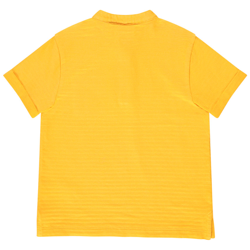 T-shirt κοντομάνικο σε jacquard για αγόρι 