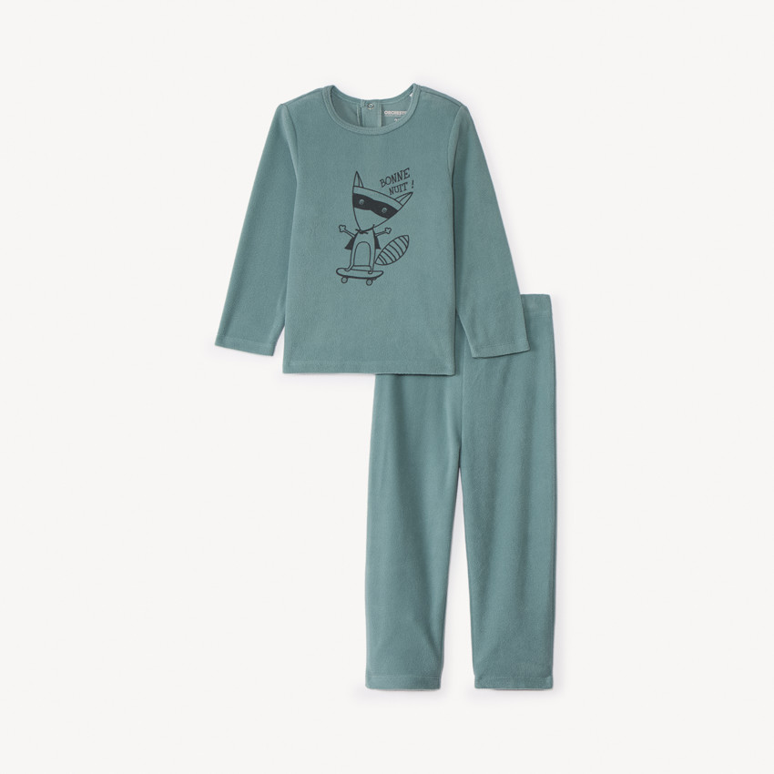 Set pyjama en micropolaire printé pour bébé garçon 