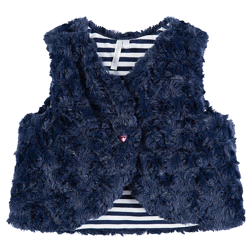 Ζακέτα από sherpa με ριγέ επένδυση ζέρσεϊ  Additional Ζακέτα από sherpa με ριγέ επένδυση ζέρσεϊ