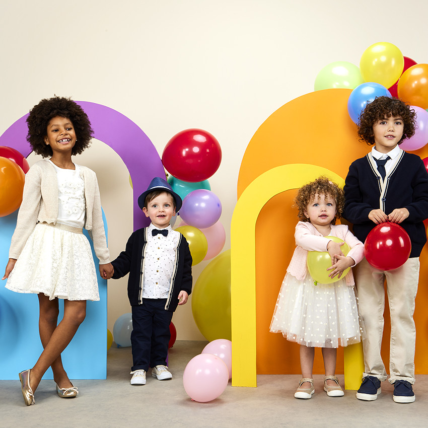 Φούστα από τούλι και κεντημένο organza για κορίτσι 