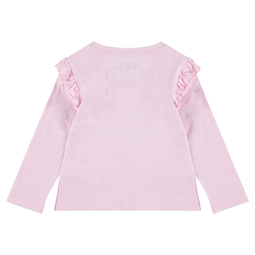 Δίχρωμη μακρυμάνικη μπλούζα με στάμπα την Τίνκερμπελ της ©Disney 