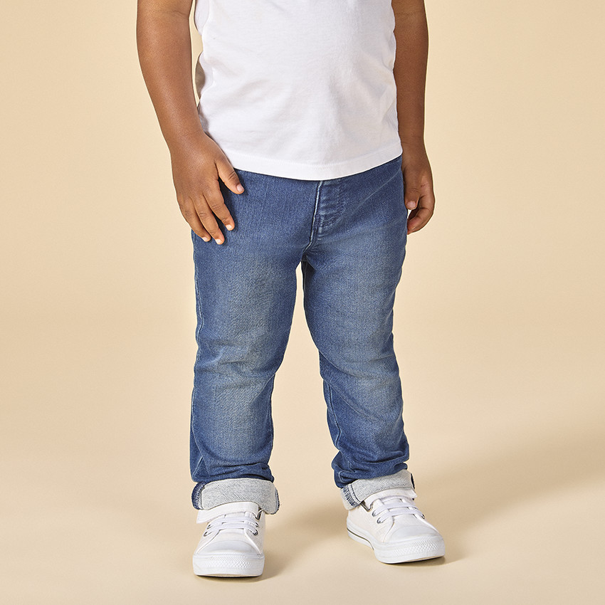 Jean slim με ξεθωριασμένο εφέ από denim για bebe αγόρι 