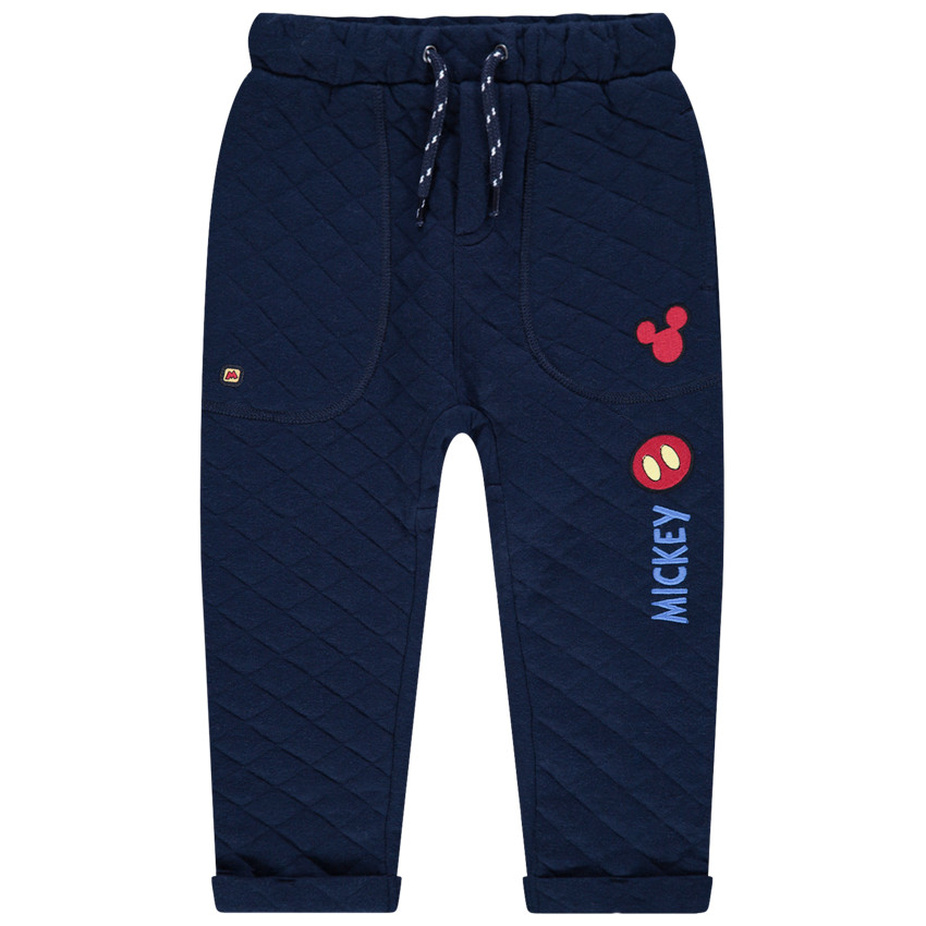 Παντελόνι φόρμας από φανέλα με ρόμβους και σήματα Mickey της Disney 