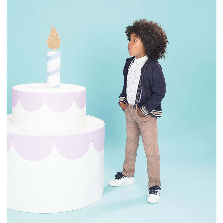 Chemise manches longues à imprimé graphique all-over et poche 