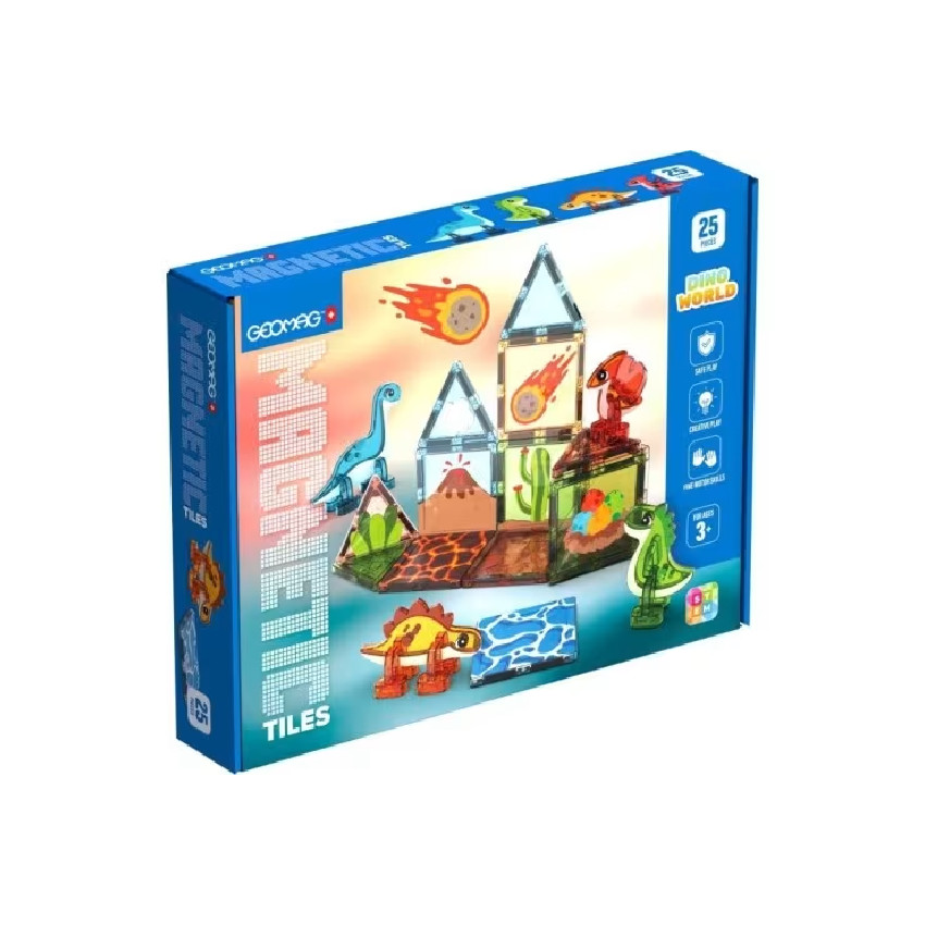 Παιχνίδι Magnetic Tiles Dino World 25pcs 