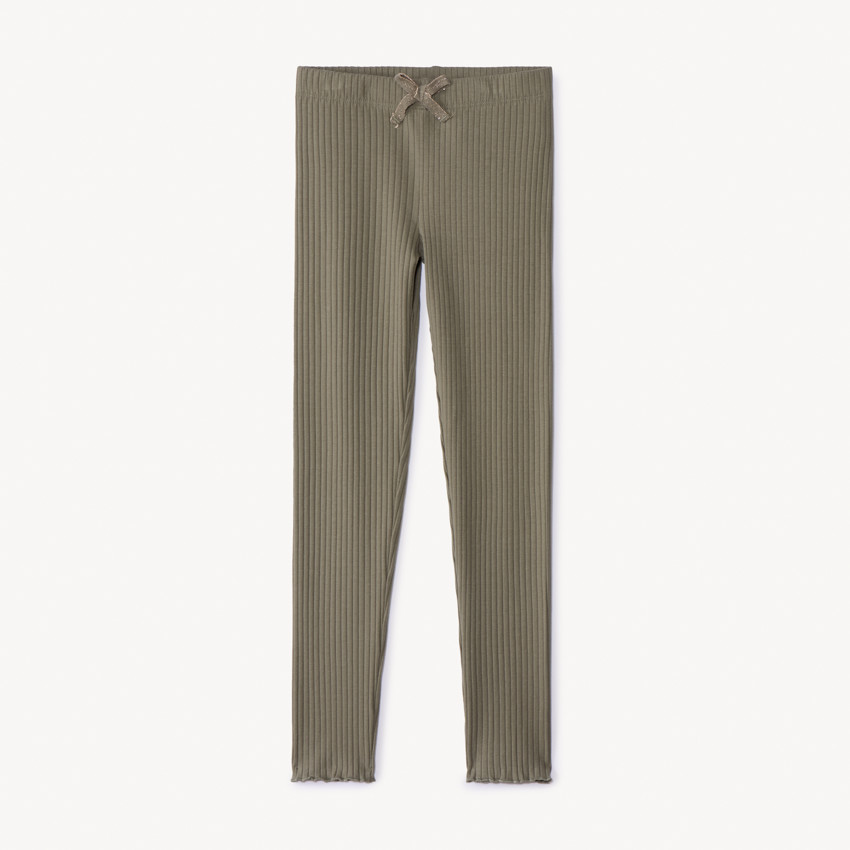 Μακρύ κολάν πλεκτό μονόχρωμο με φιόγκο για κορίτσι 