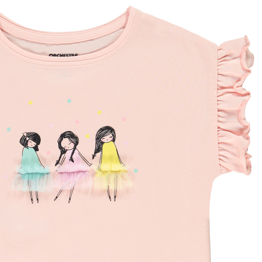 Pyjama t-shirt + short pour fille 