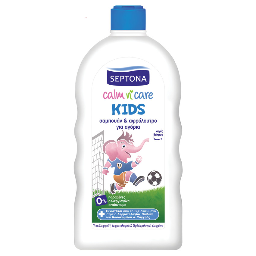 Septona Calm N Care Kids Σαμπουάν & Αφρόλουτρο Για Αγόρια & Κορίτσια 750ml 