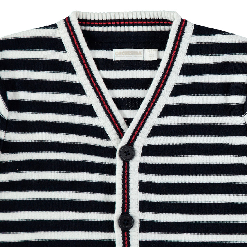 Πλεκτή ζακέτα με ζακάρ ρίγες  Additional Πλεκτή ζακέτα με ζακάρ ρίγες