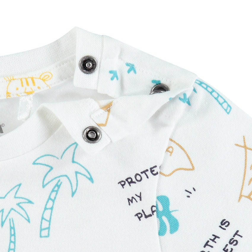 Σετ με οργανικό βαμβάκι με σχέδιο σε στυλ savane 