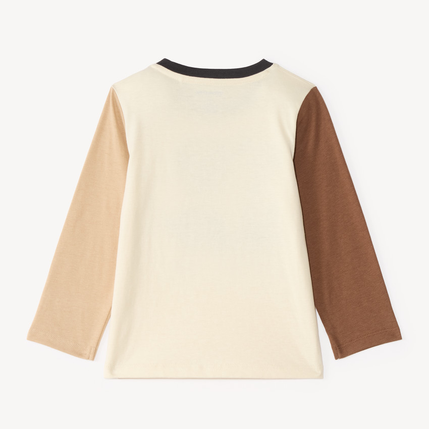 T-shirt à manches longues pour bébés garçons avec broderie en bouclette fantaisie. 