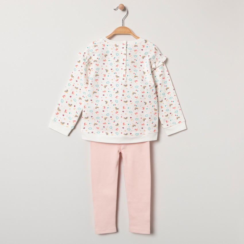 Jogging avec sweat motifs fantaisies 